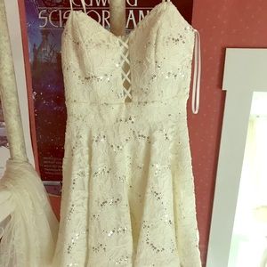 White formal dress